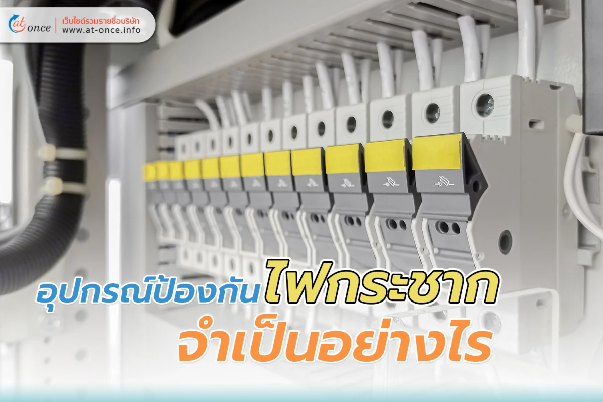 อุปกรณ์ป้องกันไฟกระชาก จำเป็นอย่างไร