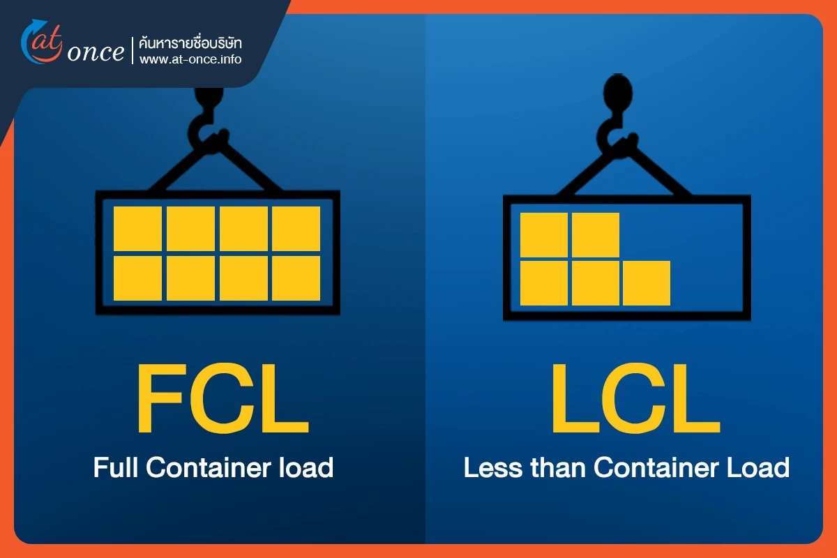 ความแตกต่างระหว่างการบริการขนส่งแบบ FCL และ LCL