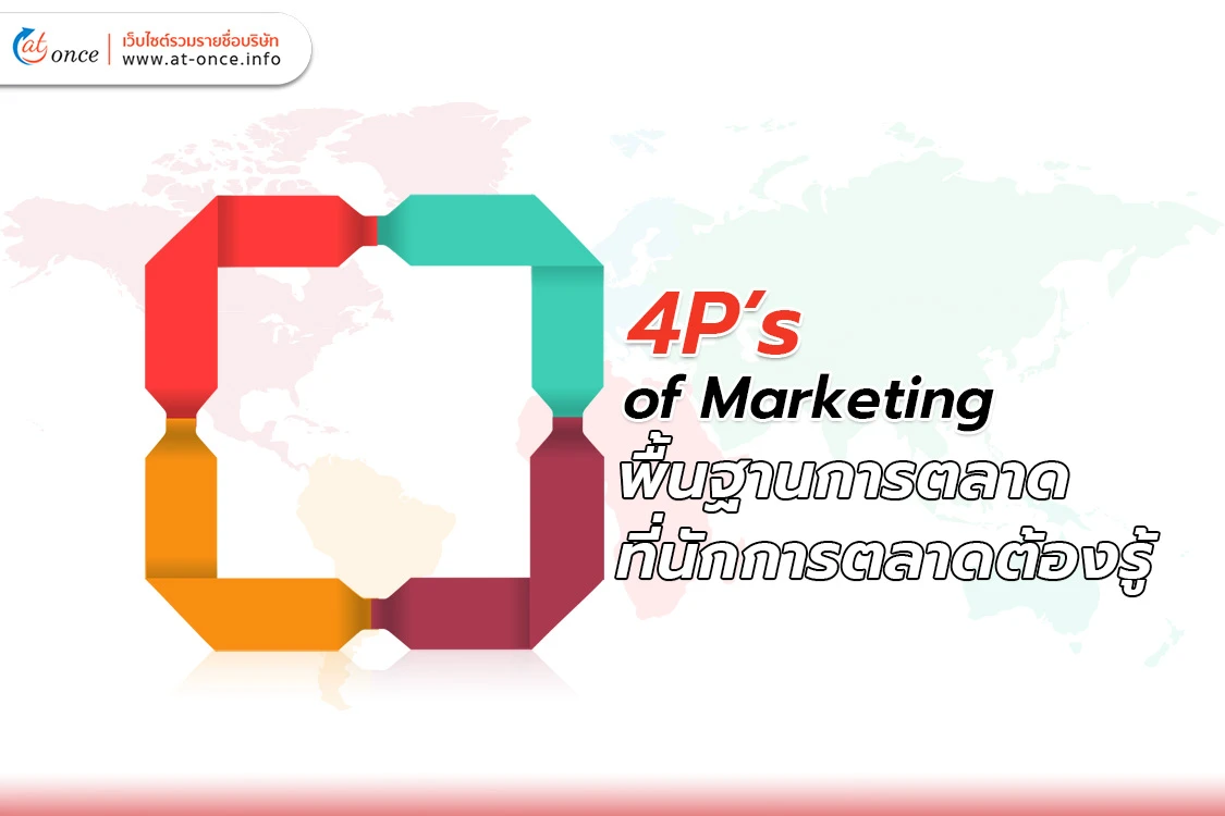 4P’s of Marketing พื้นฐานการตลาดที่นักการตลาดต้องรู้