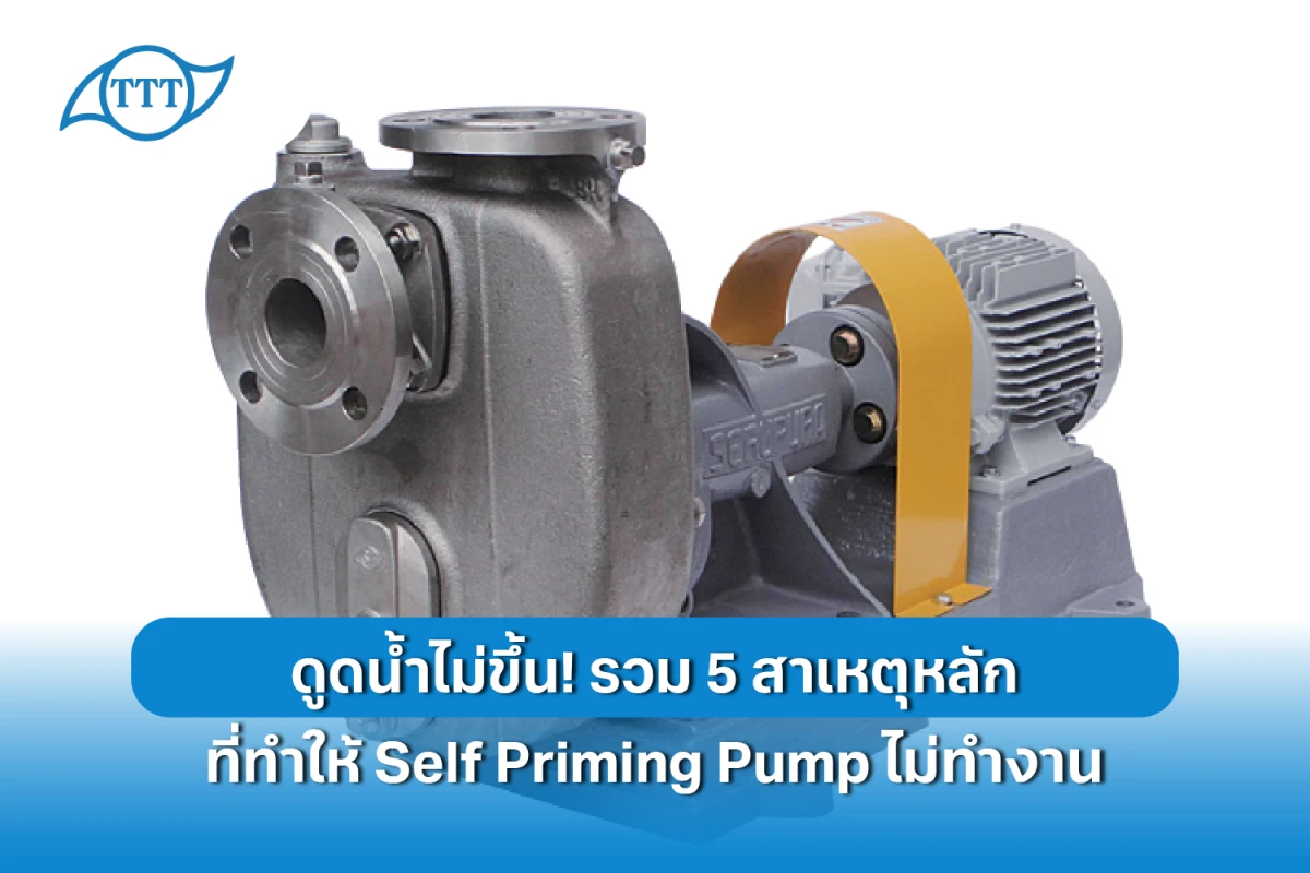 ดูดน้ำไม่ขึ้น! รวม 5 สาเหตุหลักที่ทำให้ Self Priming Pump ไม่ทำงาน