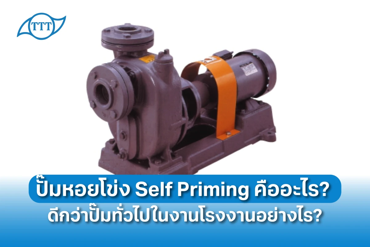 ปั๊มหอยโข่ง Self Priming คืออะไร? ดีกว่าปั๊มทั่วไปในงานโรงงานอย่างไร? - Blog Image