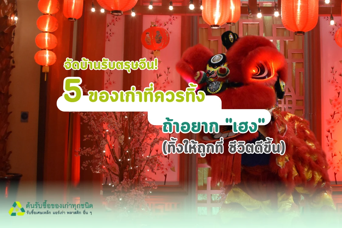 จัดบ้านรับตรุษจีน! 5 ของเก่าที่ควรทิ้งถ้าอยาก "เฮง" (ทิ้งให้ถูกที่ ชีวิตดีขึ้น) - Blog Image