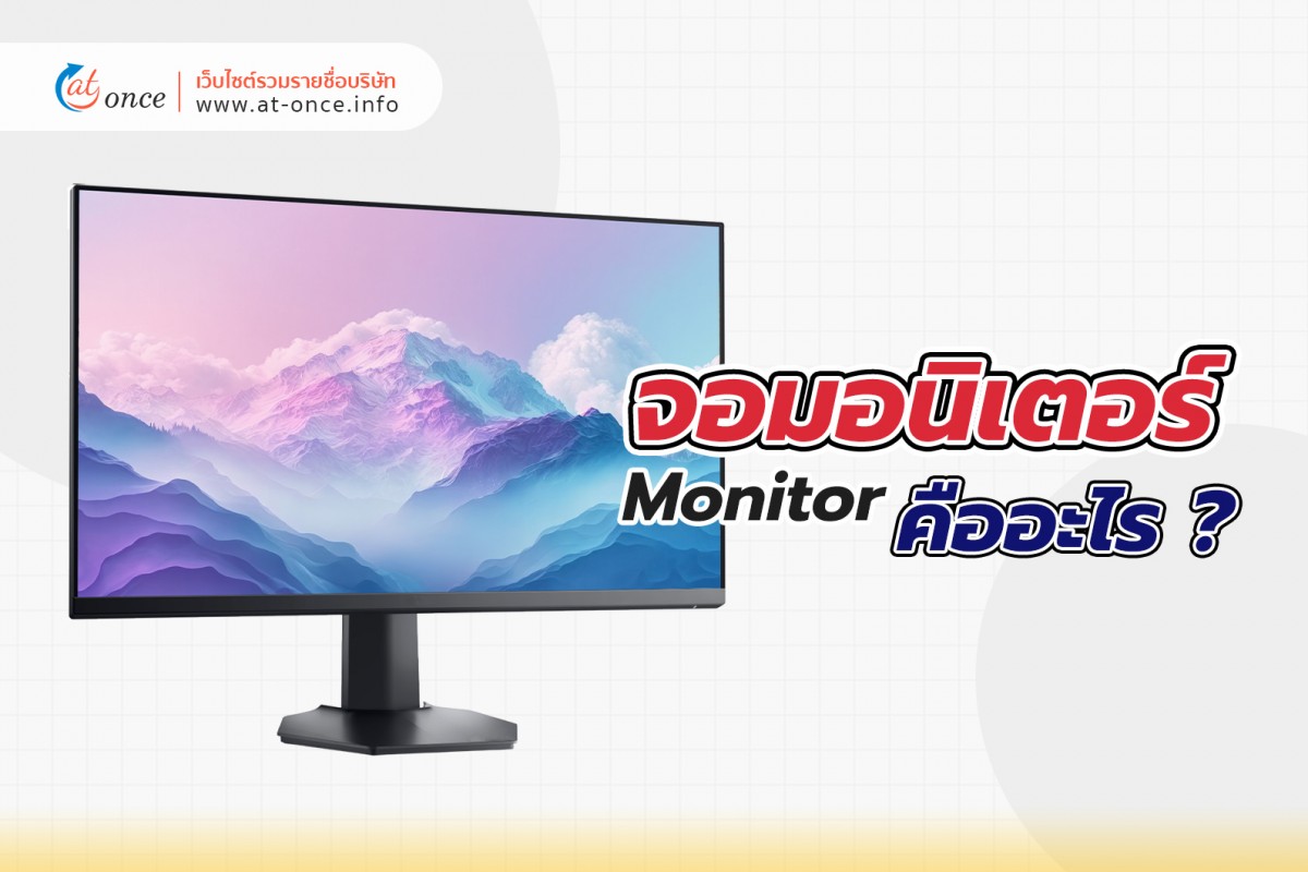 จอมอนิเตอร์ (Monitor) คืออะไร ?