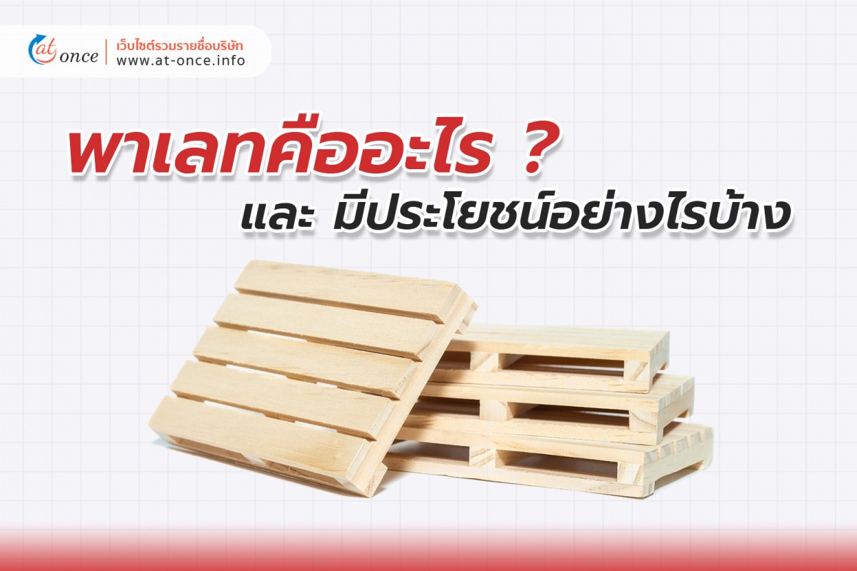 พาเลทคืออะไร และ มีประโยชน์อย่างไรบ้าง