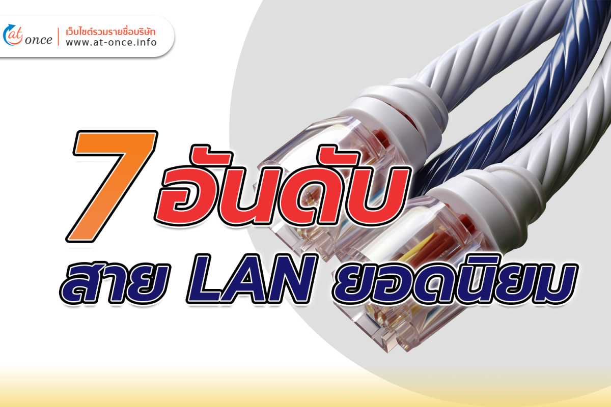 7 อันดับสาย LAN ยอดนิยม