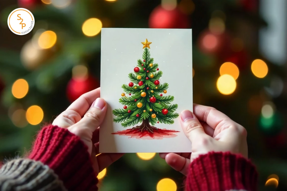 การ์ดเชิญ สิ่งพิมพ์สำคัญสำหรับงานเลี้ยงปีใหม่และคริสต์มาส