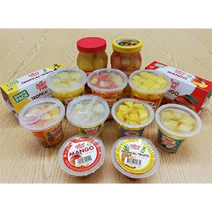 ผลไม้ในถ้วยพลาสติก