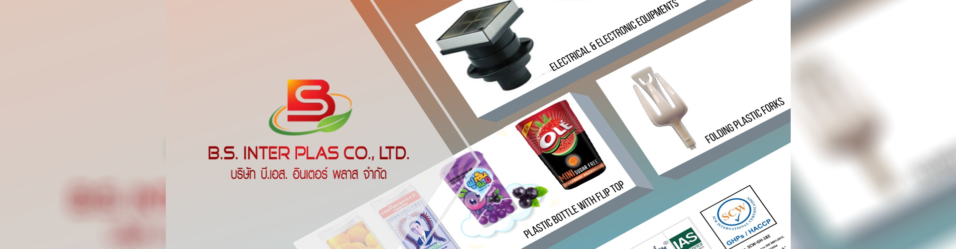 บริษัท บี.เอส.อินเตอร์ พลาส จำกัด - Cover Image
